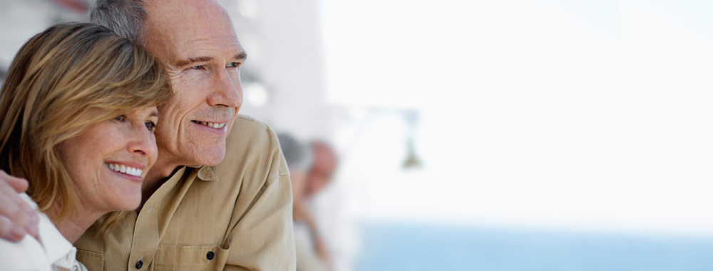 An elderly couple planning for retirement in a suburb of Sydney NSW Australia.