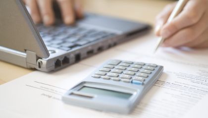 Calculators and equipment.