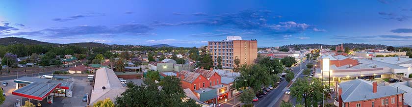 Panoramic view of Albury