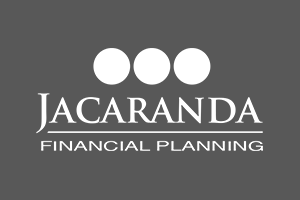 Jacaranda Financial Planning logo panel.