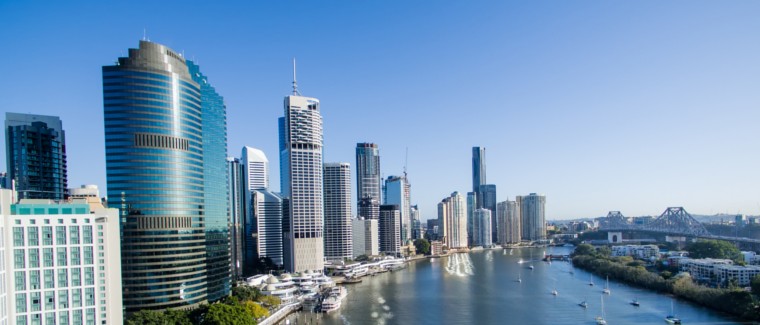 Brisbane city river.