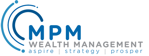 MPM Wealth white logo.