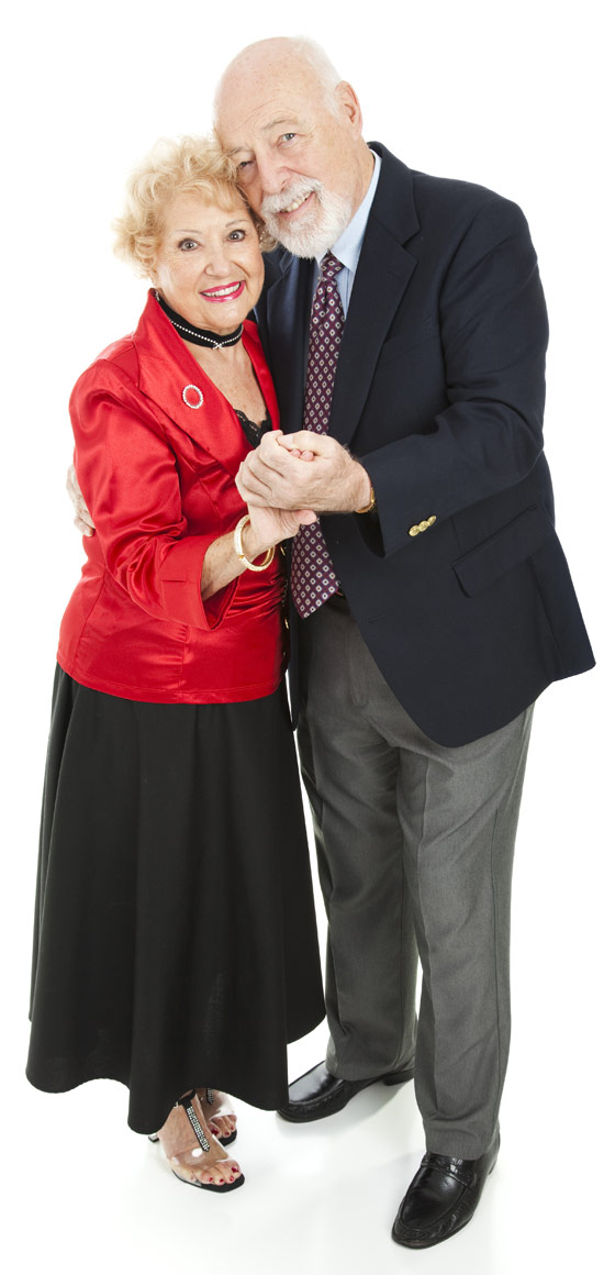 Happily retired couple