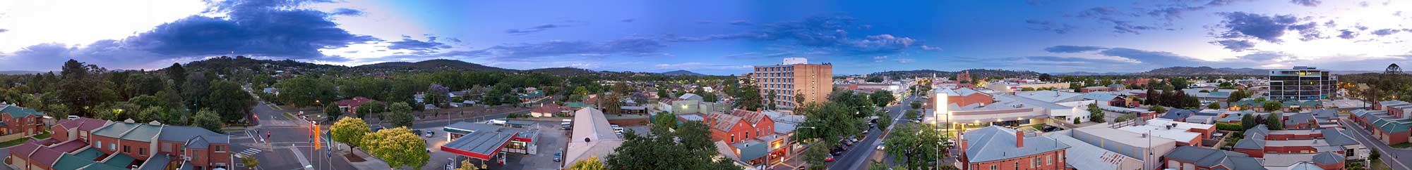 Panoramic view of Albury